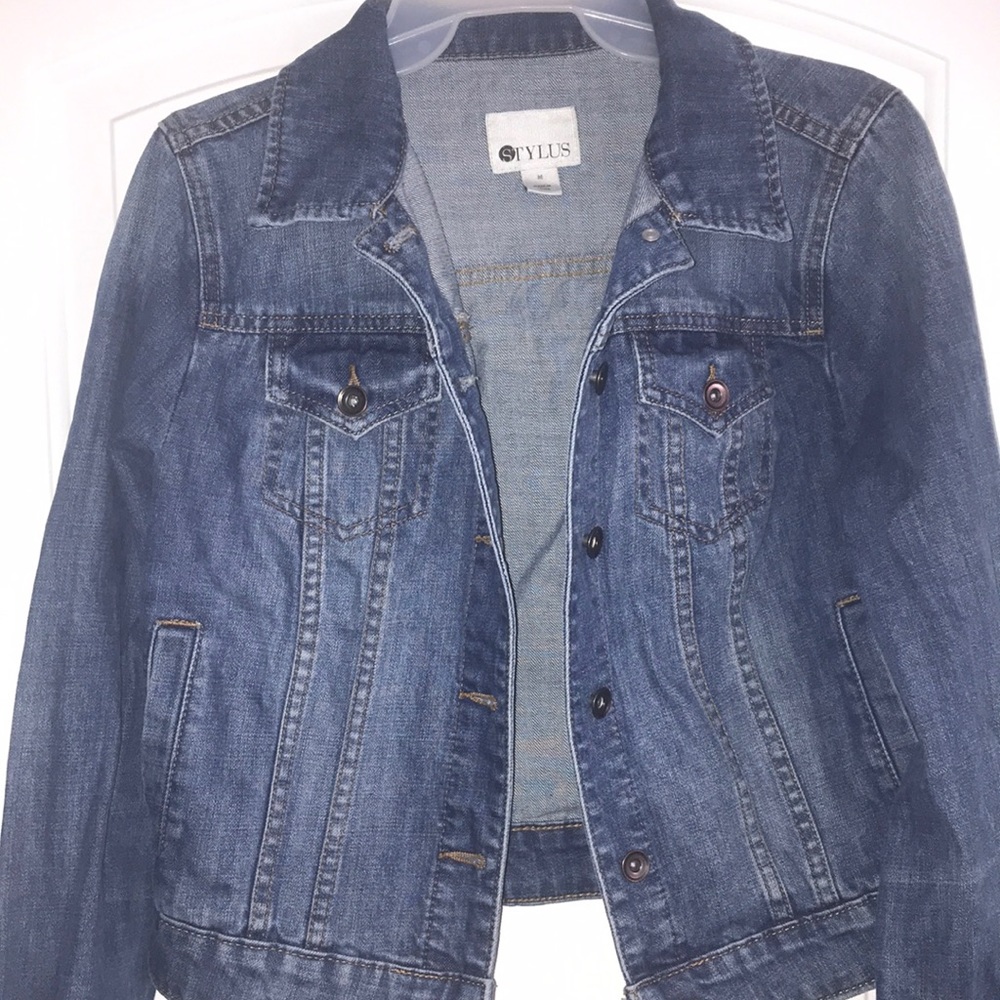 STYLUS Fall Medium Wash Jean Jacket good condition